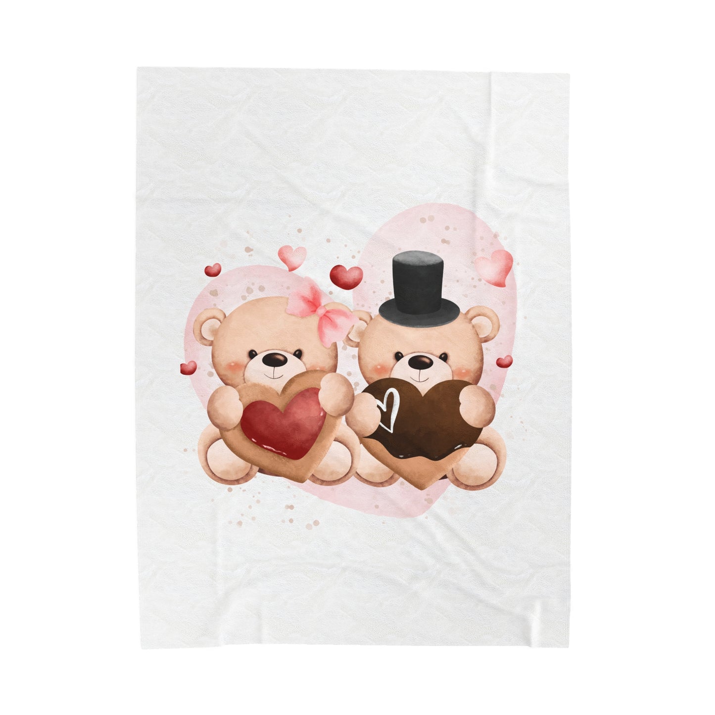 Bear Couple Plush Blanket