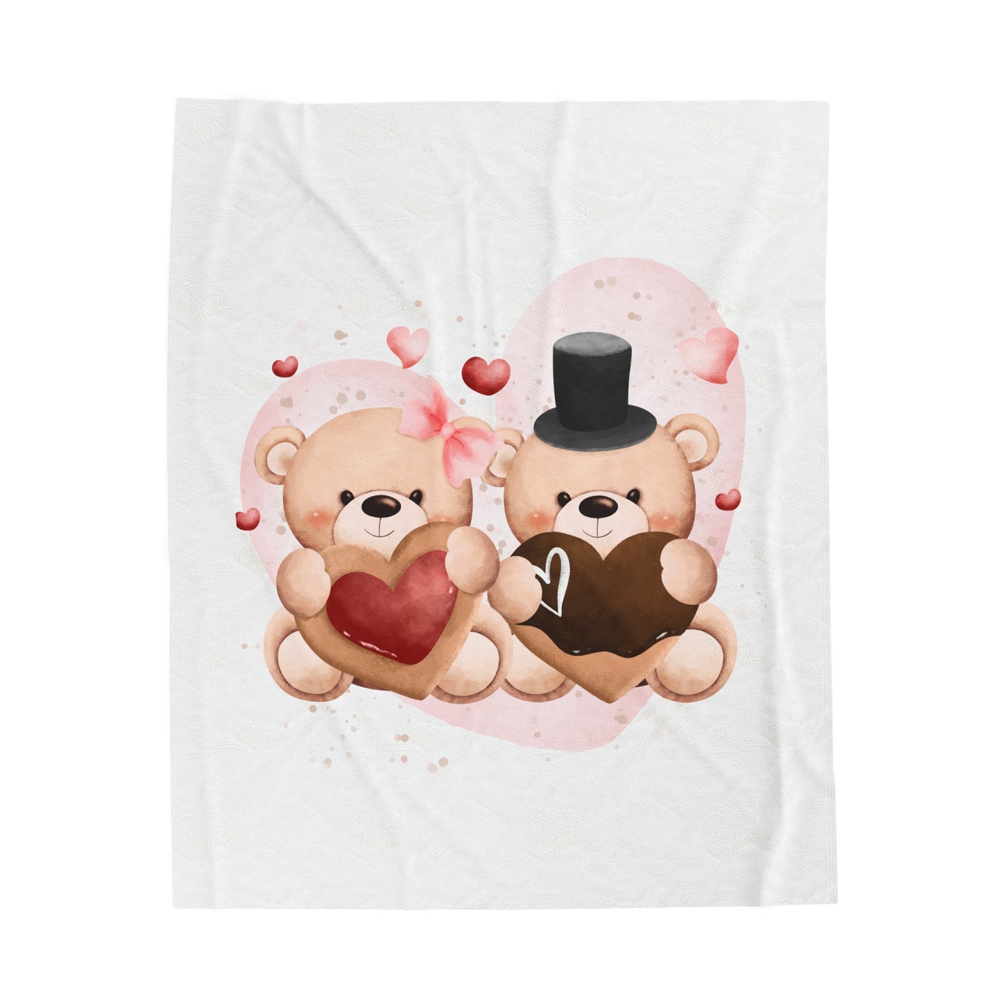 Bear Couple Plush Blanket