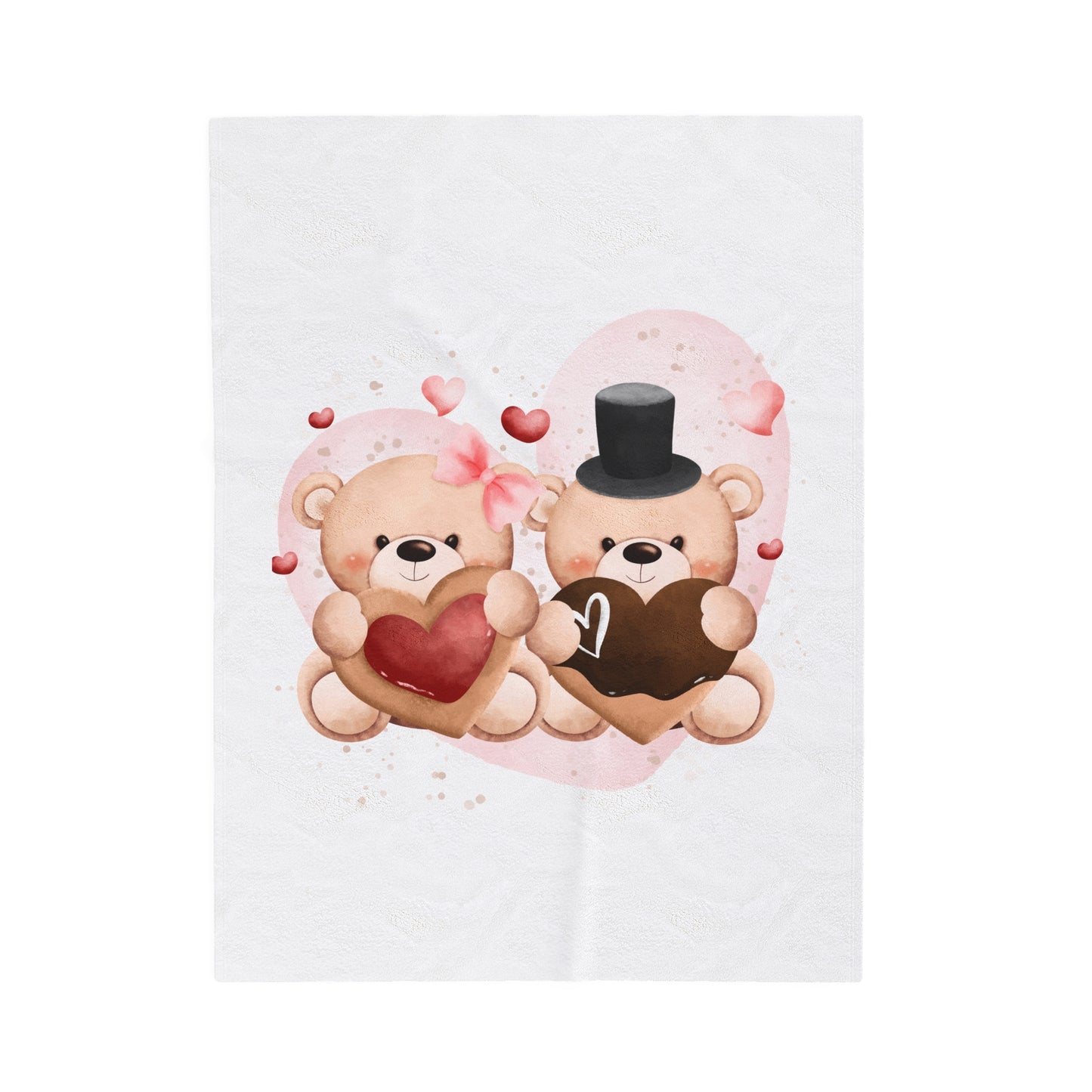 Bear Couple Plush Blanket